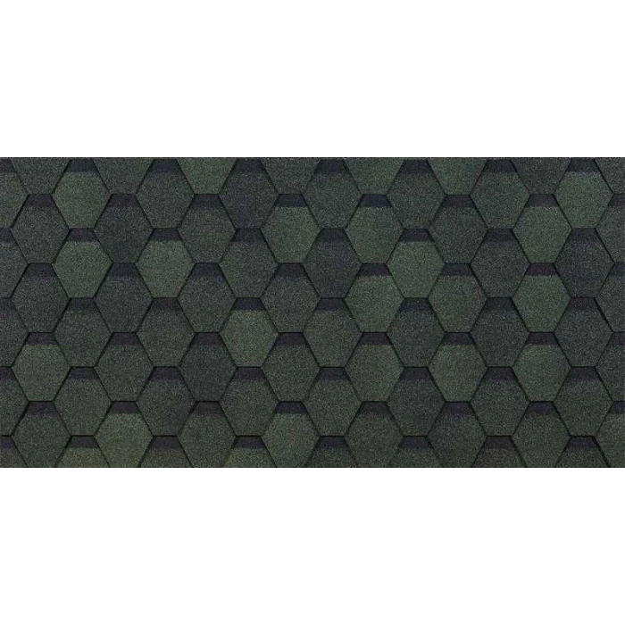 Гибкая черепица Docke EURASIA ШЕСТИГРАННИК Зелёный